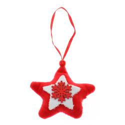 Decoratiune Craciun, rosu + alb, 9 cm, SYWWTSB-662103