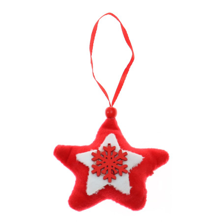 Decoratiune Craciun, rosu + alb, 9 cm, SYWWTSB-662103