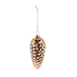 Decoratiune Craciun, tip con de brad, cupru, 5.1 x 5.1 x 11.2 cm, 66780013