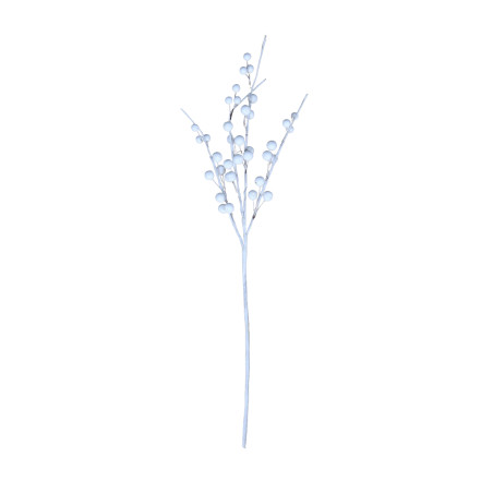 Decoratiune Craciun, tip crenguta, alb, 52 cm, SYHHD-0322012