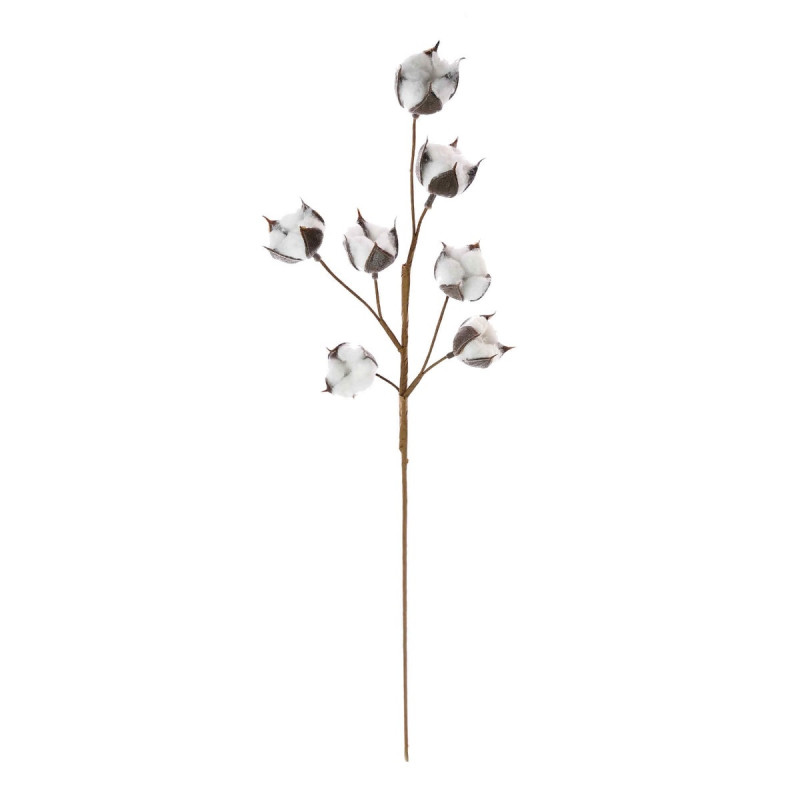 Decoratiune Craciun, tip crenguta, alb + maro, 75 cm, 31192021