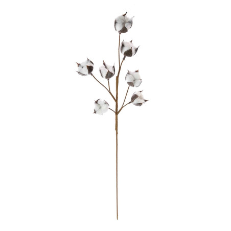 Decoratiune Craciun, tip crenguta, alb + maro, 75 cm, 31192021