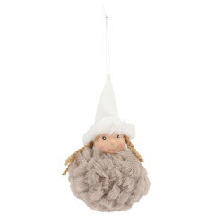 Decoratiune Craciun, tip ingeras, maro, 6 x 13 cm, ANGEL SYWWTSB-5623232