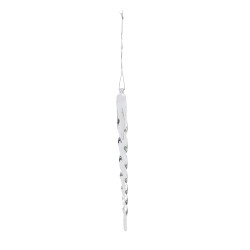 Decoratiune Craciun, tip turture, transparent, 15 cm, SD24-15-01, set 12 bucati