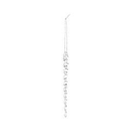 Decoratiune Craciun, tip turture, transparent, 15 cm, SD24-15-02, set 12 bucati