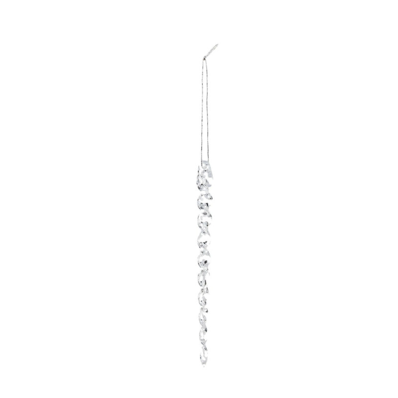 Decoratiune Craciun, tip turture, transparent, 15 cm, SD24-15-02, set 12 bucati