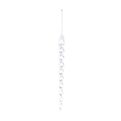 Decoratiune Craciun, tip turture, transparent, 20 cm, SD24-20-03, set 12 bucati