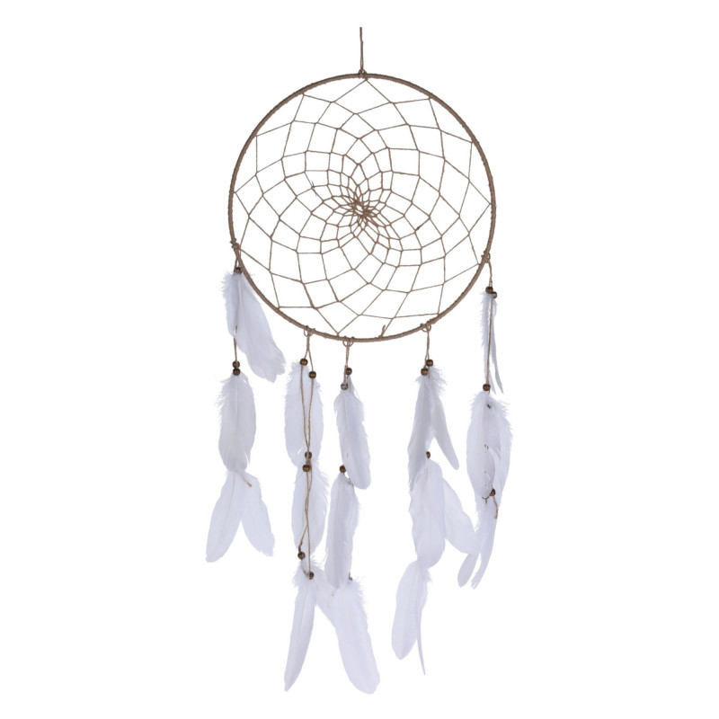 Decoratiune Dream Catcher HZ1905910, Koopman, iuta + pene, 33 x 5 x 90 cm Decoratiune Dream Catcher HZ1905910, Koopman, iuta + pene, 33 x 5 x 90 cm