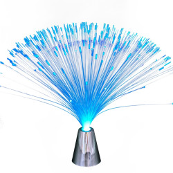 Decoratiune lampa LED RGB Hoff, 0.5W, cu fibra optica, alimentare baterii