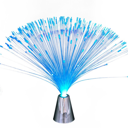 Decoratiune lampa LED RGB Hoff, 0.5W, cu fibra optica, alimentare baterii