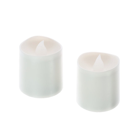 Decoratiune lumanare LED, Hoff, 2 buc, alimentare baterii