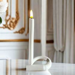 Decoratiune lumanare torsion Hoff, 1 LED, lumina calda, H 41 cm, alimentare acumulator