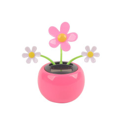 Decoratiune solara Hoff, floare, roz, H 11 cm, interior