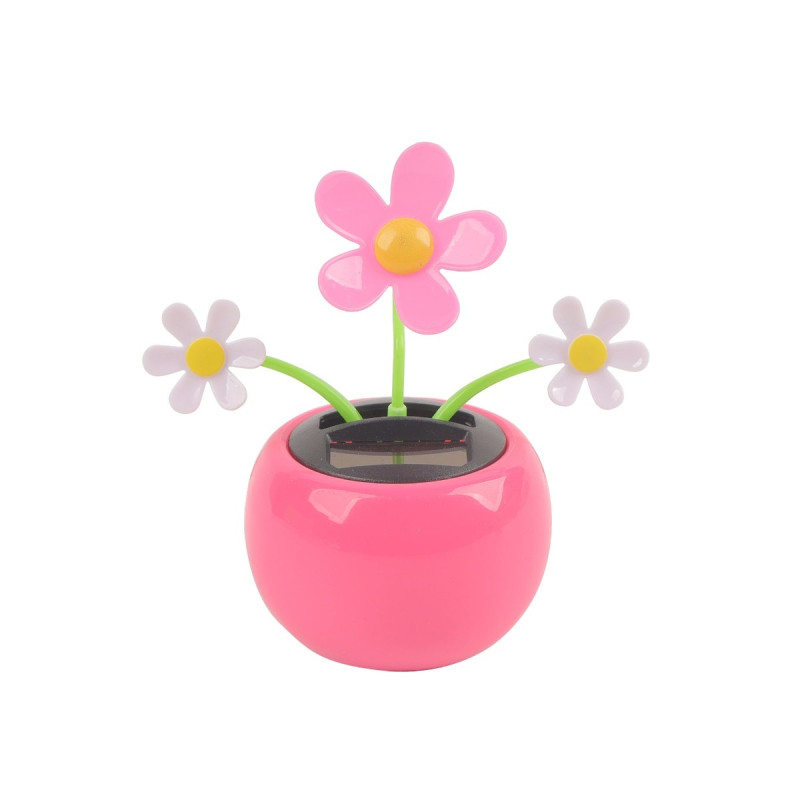 Decoratiune solara Hoff, floare, roz, H 11 cm, interior