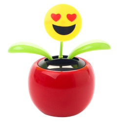 Decoratiune solara Hoff, smile, multicolora, H 10.8 cm, interior
