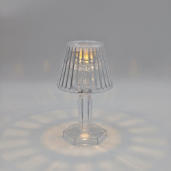 Decoratiune veioza Hoff Clear 1, LED cu lumina calda, H 11.5 cm, alimentare baterii
