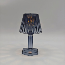 Decoratiune veioza Hoff, LED cu lumina calda, H 11.5 cm, gri, alimentare baterii