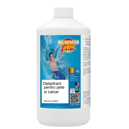 Detartrant pentru pete si calcar piscina, Summer Fun, 1 L