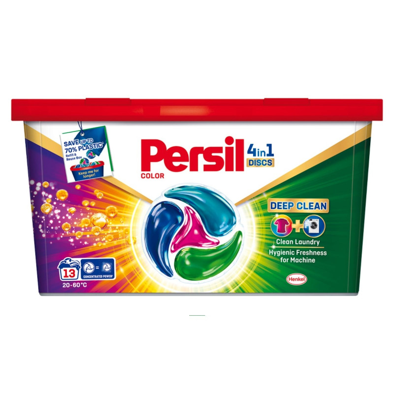 Detergent de rufe, discuri, Persil Color Discs 4 in 1, 13 spalari