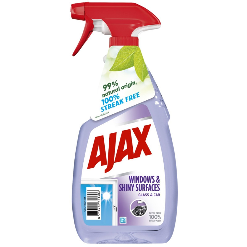 Detergent geamuri Ajax Windows & Shine, cu pulverizator, 500 ml