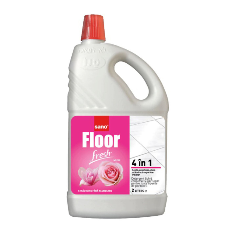 Detergent gresie si faianta Sano Floor Fresh Musk, parfum mosk, 2 L