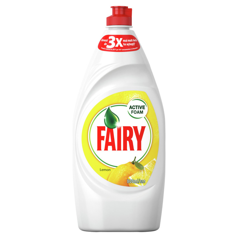 Detergent lichid pentru vase Fairy, aroma lamaie, 800 ml