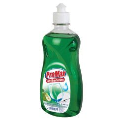 Detergent lichid pentru vase Promax, antibacterian, aroma mar, 500 ml