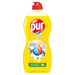 Detergent lichid pentru vase Pur Duo Power Lemon, aroma lamaie, 450 ml