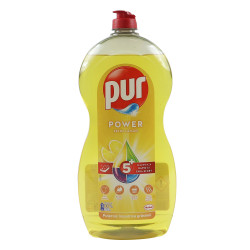 Detergent lichid pentru vase Pur Power Lemon, aroma lamaie, 1.2 L