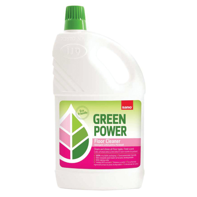 Detergent pentru pardoseli Sano Green Power, eco - friendly, 2 L Detergent pentru pardoseli Sano Green Power, eco - friendly, 2 L