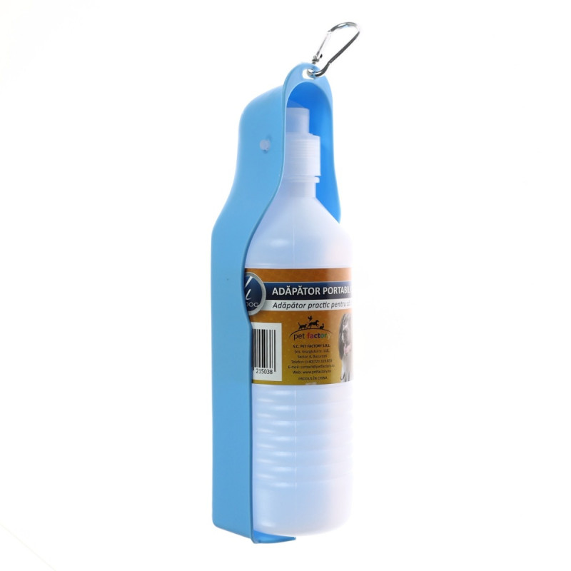 Adapator caini, 4 Dog, portabil, plastic, albastru + alb, 0.5 l