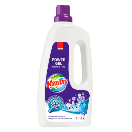 Detergent rufe gel Sano Maxima Mountain Fresh, 20 spalari, 1 L