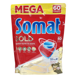 Detergent tablete pentru masina de spalat vase Somat Gold, 60 tablete
