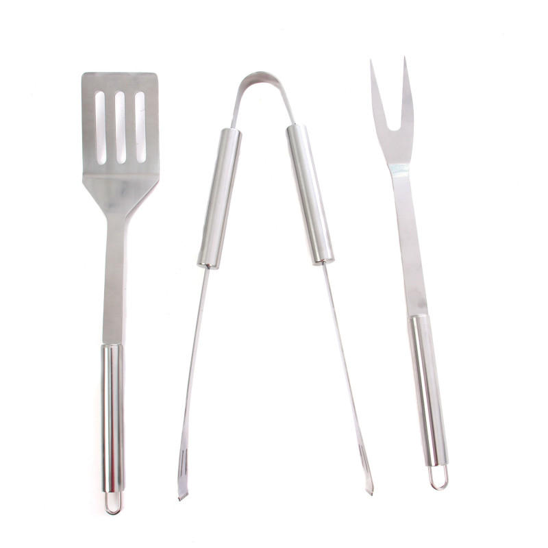 Accesorii pentru gratar Grunman Premium KY1514, otel, 36 cm, set 3 buc