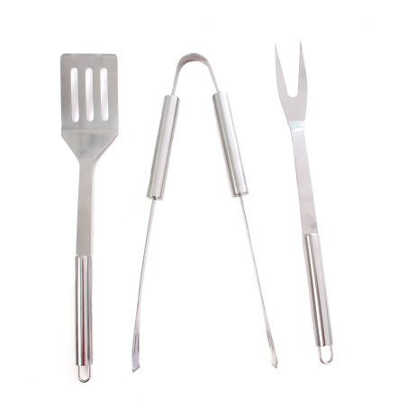 Accesorii pentru gratar Grunman Premium KY1514, otel, 36 cm, set 3 buc