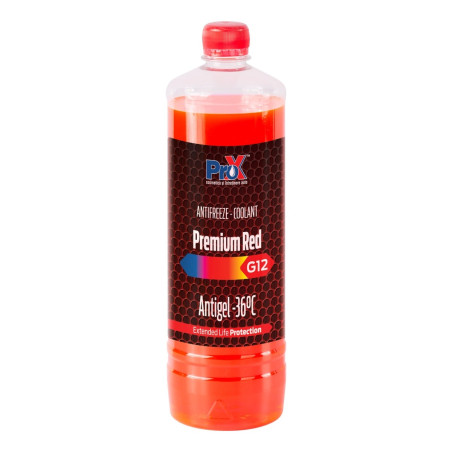 Antigel diluat G12, Pro-X, Premium Red, rosu, all seasons, 1 l