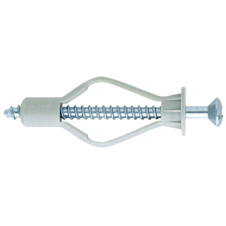 Diblu pentru cavitati, din nylon, Friulsider TPV, 8 x 40 mm, cu surub 8 x 45 mm, cap inecat, amprenta Pozidriv