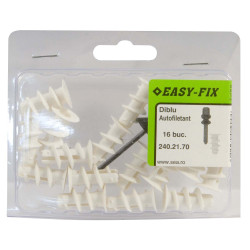 Diblu pentru gips carton, din nylon, set 16 bucati