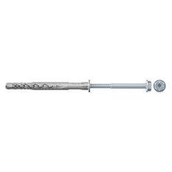 Diblu pentru materiale constructii, din nylon, 10 x 120 mm, Fischer SXR, cu surub de siguranta, hexagonal, Torx T40