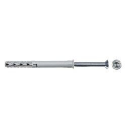 Diblu pentru materiale constructii, din nylon, 10 x 120 mm, Fischer SXR, cu surub de siguranta, Torx T40