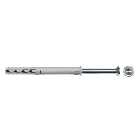 Diblu pentru materiale constructii, din nylon, 10 x 120 mm, Fischer SXR, cu surub de siguranta, Torx T40