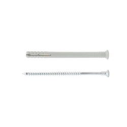 Diblu universal din copolimer, cu surub cui cu cap inecat, 8 x 100 mm