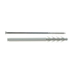 Diblu universal din nylon, 10 x 200 mm, Friulsider, cu surub, cap inecat, 7 x 205 mmm