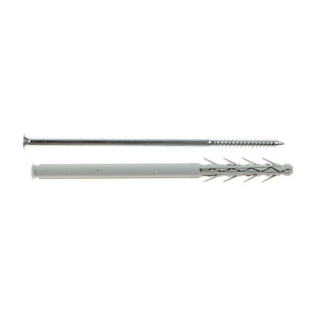 Diblu universal din nylon, 10 x 200 mm, Friulsider, cu surub, cap inecat, 7 x 205 mmm