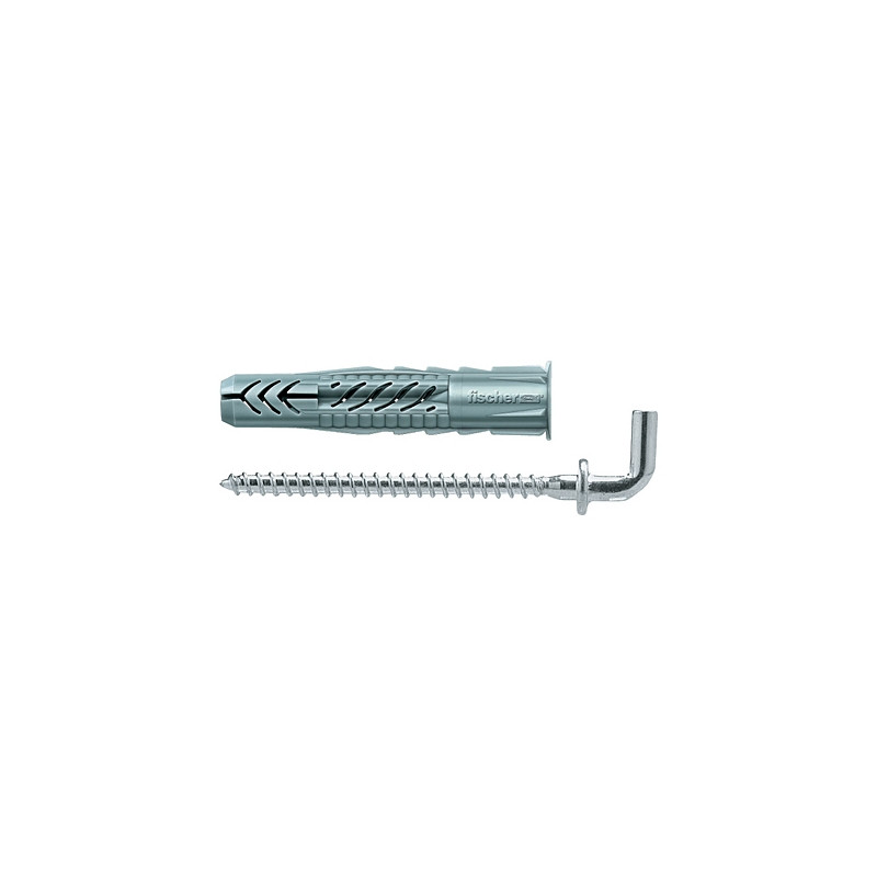 Diblu universal, din nylon, cu carlig in vinclu, Fischer UX, 10 x 60 mm Diblu universal, din nylon, cu carlig in vinclu, Fischer UX, 10 x 60 mm