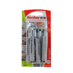 Diblu universal din nylon, cu surub, cap hexagonal, Fischer UX, 10 x 60 mm, set 4 bucati