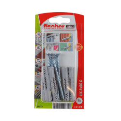 Diblu universal din nylon, cu surub, cap inecat, Fischer UX, 8 x 50 mm, set 5 bucati