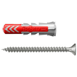 Diblu universal din nylon, cu surub cu cap inecat, Fischer Duopower, 8 x 40 mm, set 2 bucati