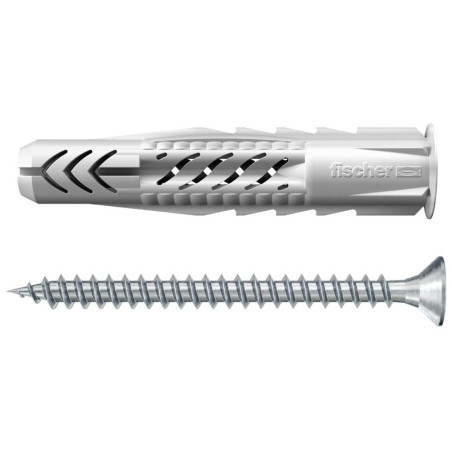 Diblu universal din nylon, cu surub cu cap inecat, Fischer UX, 8 x 50 mm