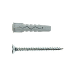 Diblu universal din nylon, cu surub cu cap inecat, Friulsider XP, 6 x 33 mm